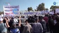 İstanbul’da ‘Mezarda Emekliliğe Hayır’ mitingi düzenlendi