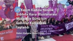 Kadına yönelik şiddete karşı Kadınlar Kadıköy’de toplandı