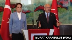  İYİ Parti Genel Başkanı Meral Akşener ve CHP Genel Başkanı Kemal Kılıçdaroğlu